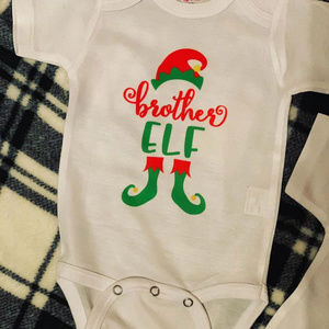Brother elf Christmas onesie